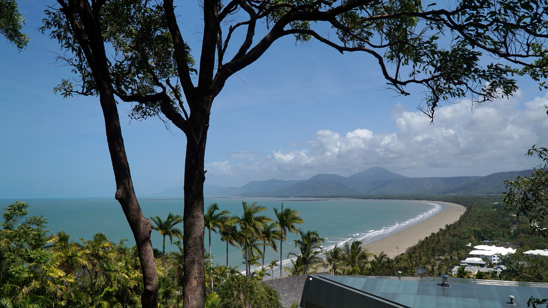 Aussicht vom Trinity Bay Lookout auf den 4 Mile Beach Terry on Tour